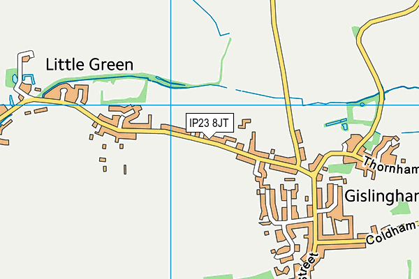 IP23 8JT map - OS VectorMap District (Ordnance Survey)