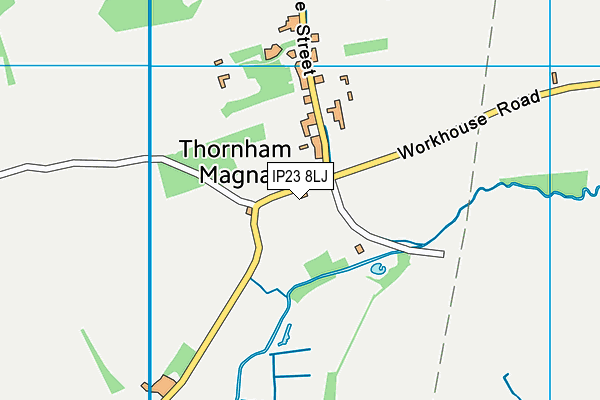 IP23 8LJ map - OS VectorMap District (Ordnance Survey)