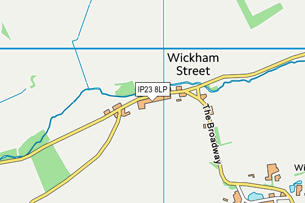 IP23 8LP map - OS VectorMap District (Ordnance Survey)