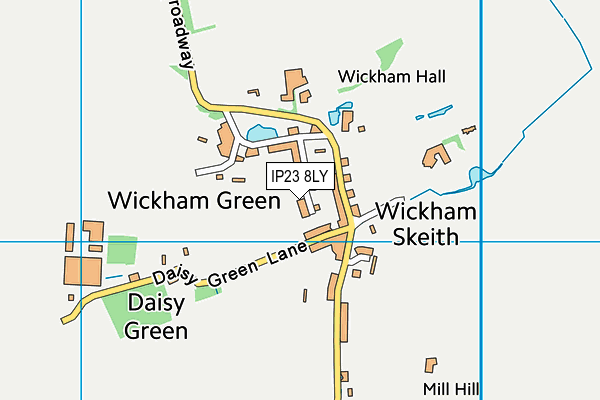 IP23 8LY map - OS VectorMap District (Ordnance Survey)