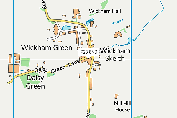 IP23 8ND map - OS VectorMap District (Ordnance Survey)