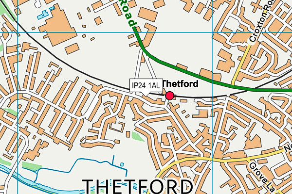 IP24 1AL map - OS VectorMap District (Ordnance Survey)