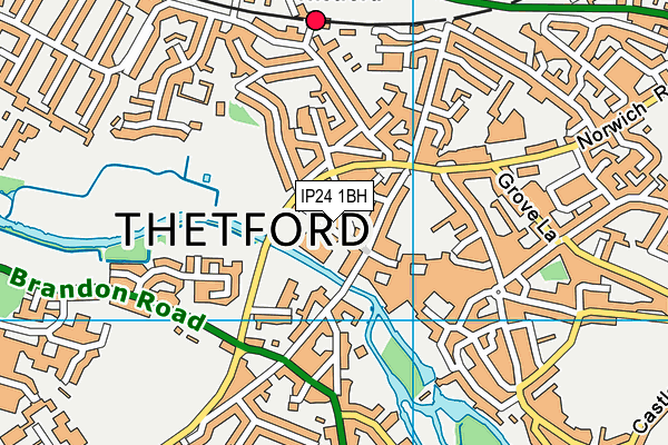 IP24 1BH map - OS VectorMap District (Ordnance Survey)