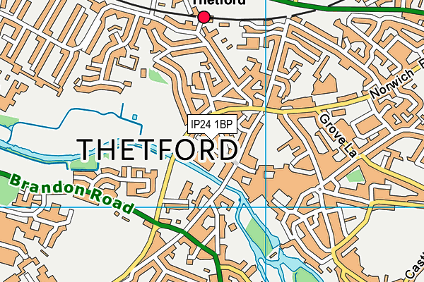 IP24 1BP map - OS VectorMap District (Ordnance Survey)