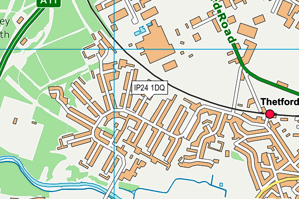 IP24 1DQ map - OS VectorMap District (Ordnance Survey)