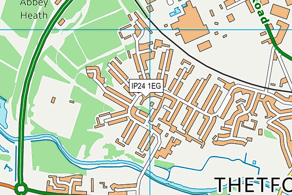 IP24 1EG map - OS VectorMap District (Ordnance Survey)