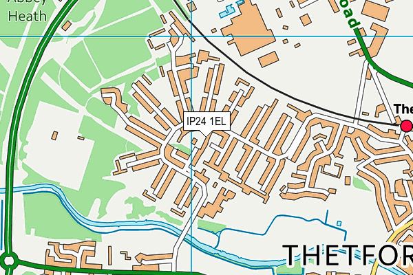 IP24 1EL map - OS VectorMap District (Ordnance Survey)