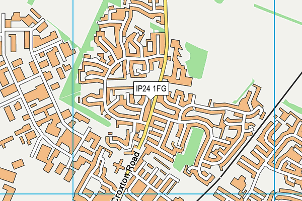 IP24 1FG map - OS VectorMap District (Ordnance Survey)