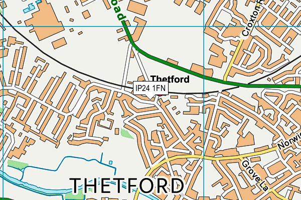 IP24 1FN map - OS VectorMap District (Ordnance Survey)