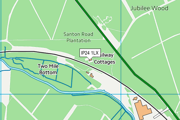 IP24 1LX map - OS VectorMap District (Ordnance Survey)