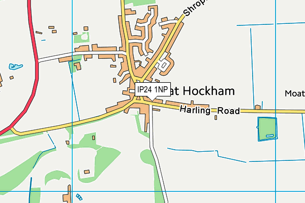 IP24 1NP map - OS VectorMap District (Ordnance Survey)