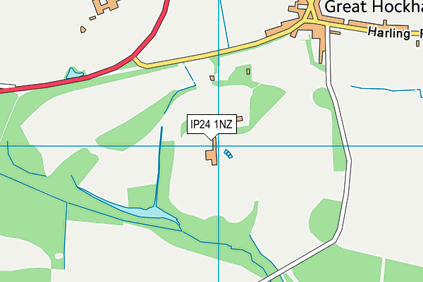 IP24 1NZ map - OS VectorMap District (Ordnance Survey)