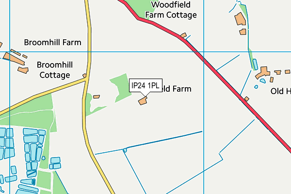 IP24 1PL map - OS VectorMap District (Ordnance Survey)