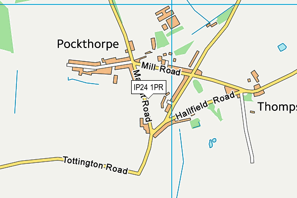 IP24 1PR map - OS VectorMap District (Ordnance Survey)