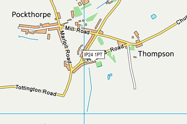 IP24 1PT map - OS VectorMap District (Ordnance Survey)