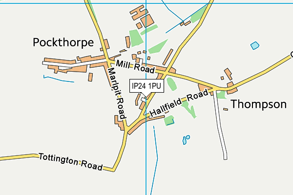 IP24 1PU map - OS VectorMap District (Ordnance Survey)