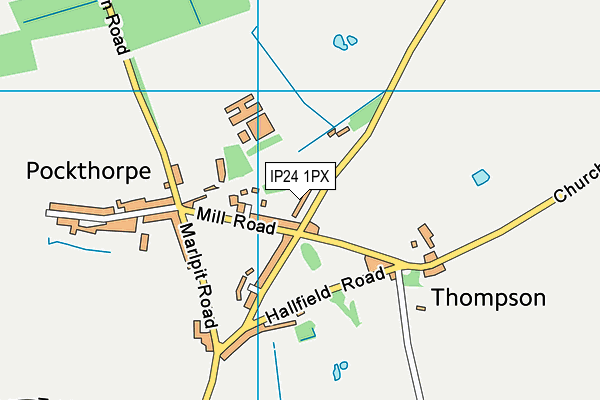 IP24 1PX map - OS VectorMap District (Ordnance Survey)