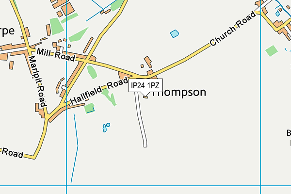 IP24 1PZ map - OS VectorMap District (Ordnance Survey)