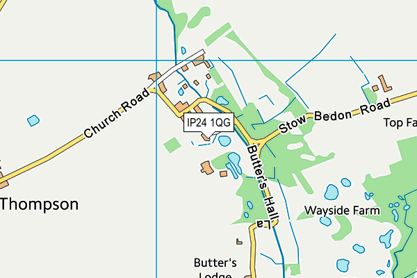 IP24 1QG map - OS VectorMap District (Ordnance Survey)