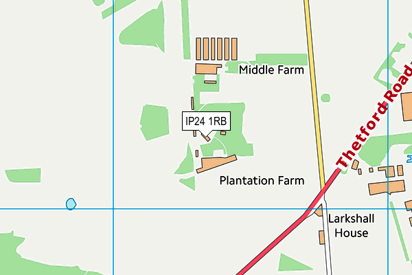 IP24 1RB map - OS VectorMap District (Ordnance Survey)