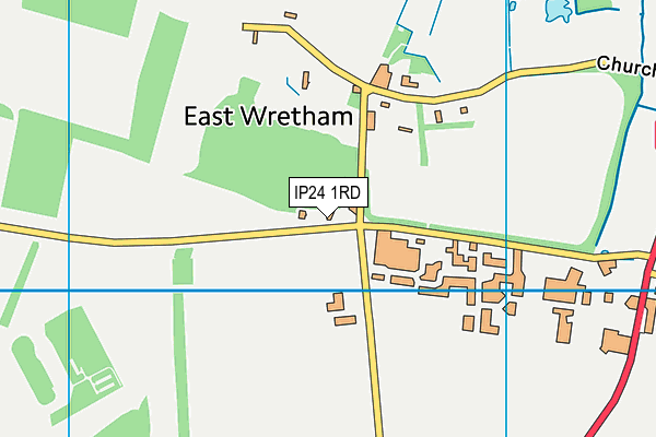 IP24 1RD map - OS VectorMap District (Ordnance Survey)