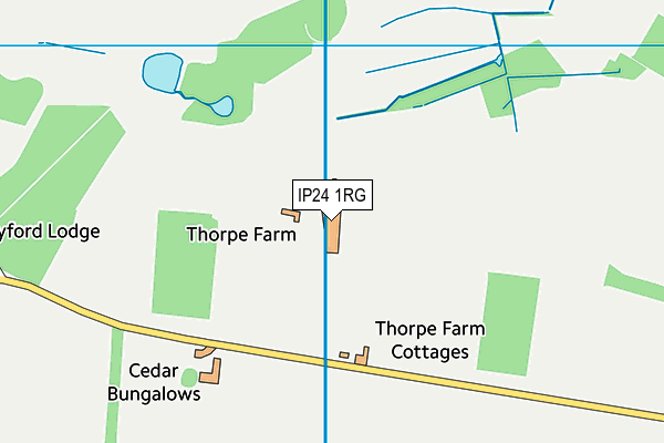 IP24 1RG map - OS VectorMap District (Ordnance Survey)