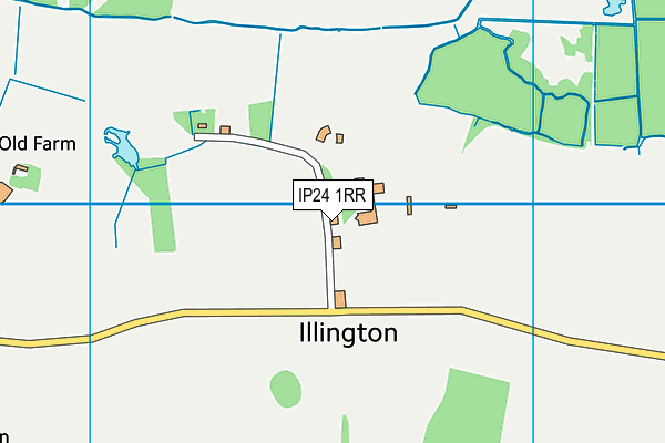 IP24 1RR map - OS VectorMap District (Ordnance Survey)