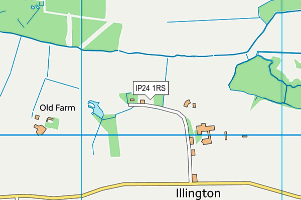 IP24 1RS map - OS VectorMap District (Ordnance Survey)