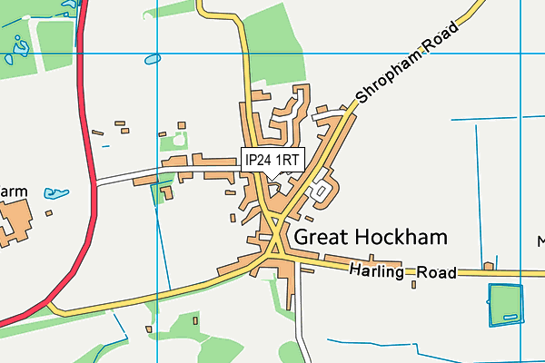 IP24 1RT map - OS VectorMap District (Ordnance Survey)