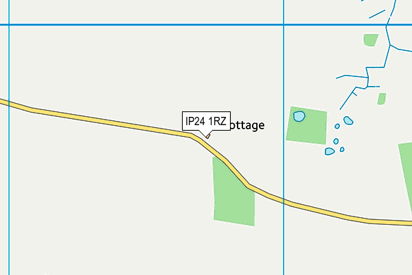 IP24 1RZ map - OS VectorMap District (Ordnance Survey)