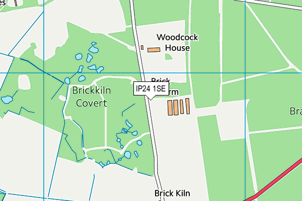 IP24 1SE map - OS VectorMap District (Ordnance Survey)