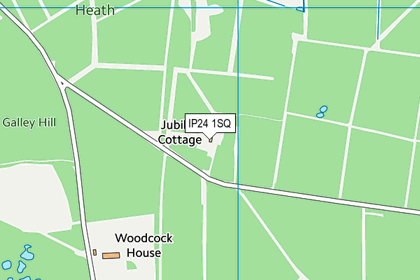 IP24 1SQ map - OS VectorMap District (Ordnance Survey)