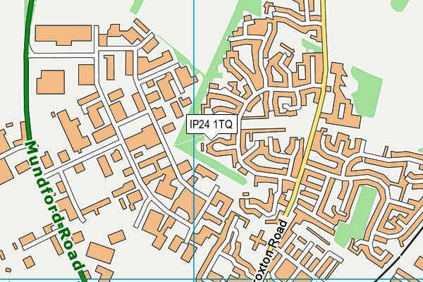 IP24 1TQ map - OS VectorMap District (Ordnance Survey)