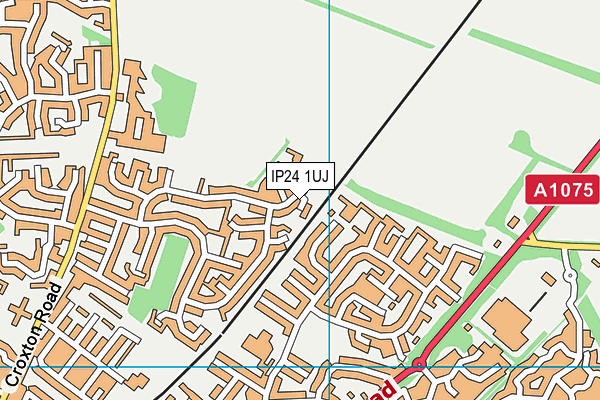 IP24 1UJ map - OS VectorMap District (Ordnance Survey)