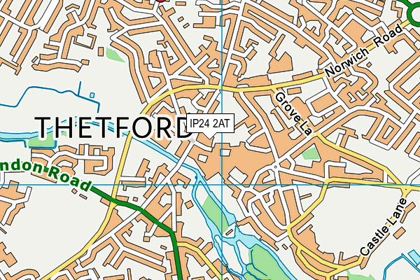 IP24 2AT map - OS VectorMap District (Ordnance Survey)