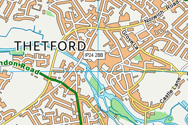 IP24 2BB map - OS VectorMap District (Ordnance Survey)