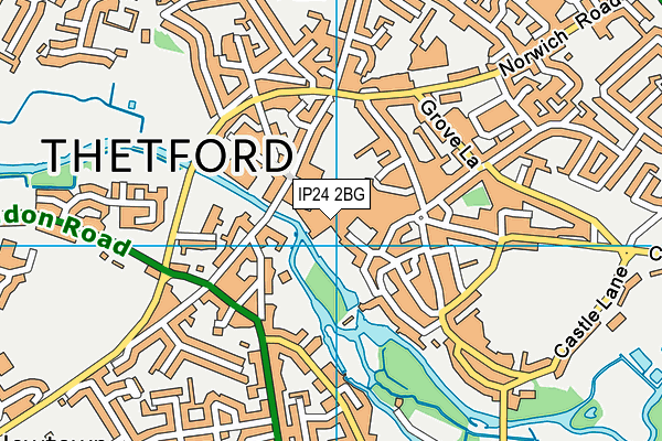 IP24 2BG map - OS VectorMap District (Ordnance Survey)