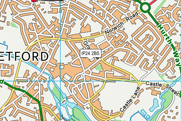 IP24 2BS map - OS VectorMap District (Ordnance Survey)