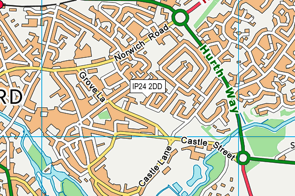 IP24 2DD map - OS VectorMap District (Ordnance Survey)