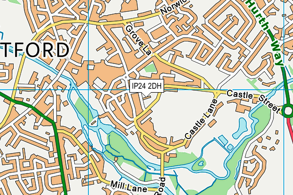 IP24 2DH map - OS VectorMap District (Ordnance Survey)