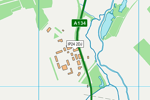 IP24 2DJ map - OS VectorMap District (Ordnance Survey)