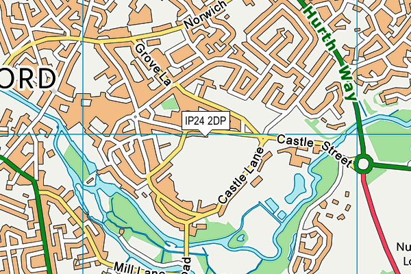 IP24 2DP map - OS VectorMap District (Ordnance Survey)