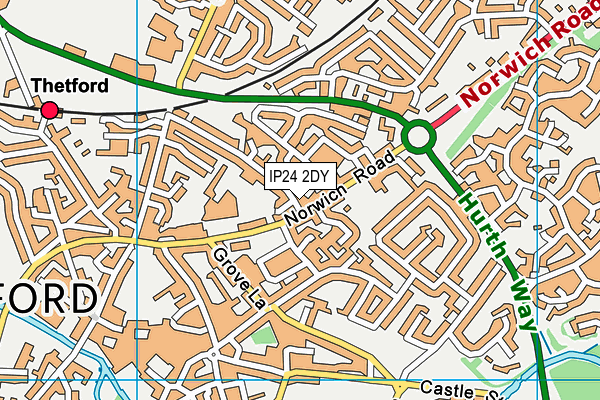 IP24 2DY map - OS VectorMap District (Ordnance Survey)