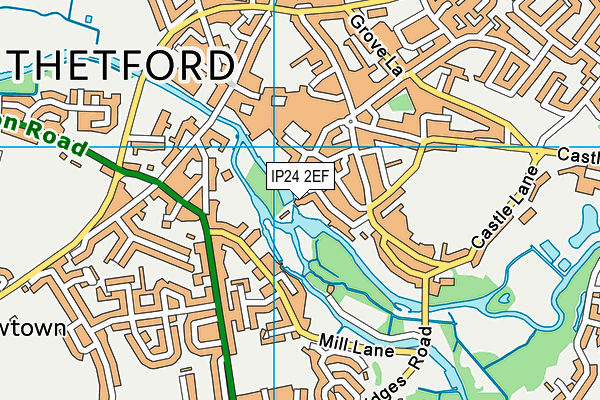 IP24 2EF map - OS VectorMap District (Ordnance Survey)