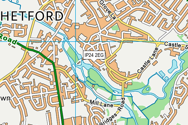 IP24 2EG map - OS VectorMap District (Ordnance Survey)