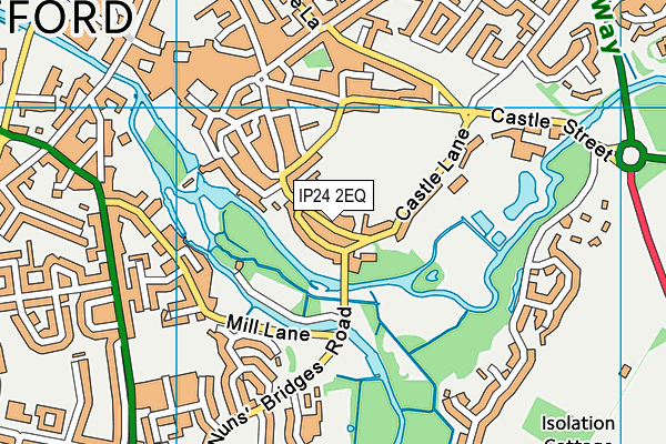 IP24 2EQ map - OS VectorMap District (Ordnance Survey)