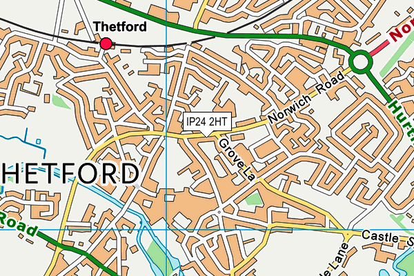 Norwich Road Academy map (IP24 2HT) - OS VectorMap District (Ordnance Survey)
