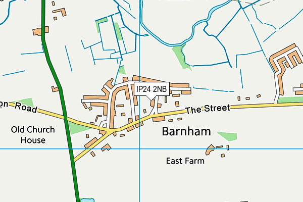 IP24 2NB map - OS VectorMap District (Ordnance Survey)