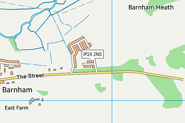 IP24 2NS map - OS VectorMap District (Ordnance Survey)