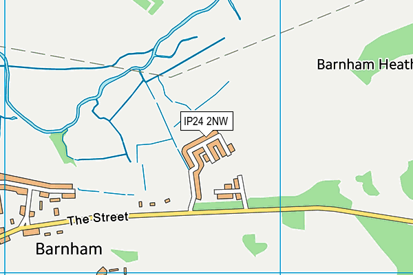 IP24 2NW map - OS VectorMap District (Ordnance Survey)